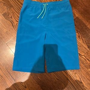 Blue swim shorts for boys